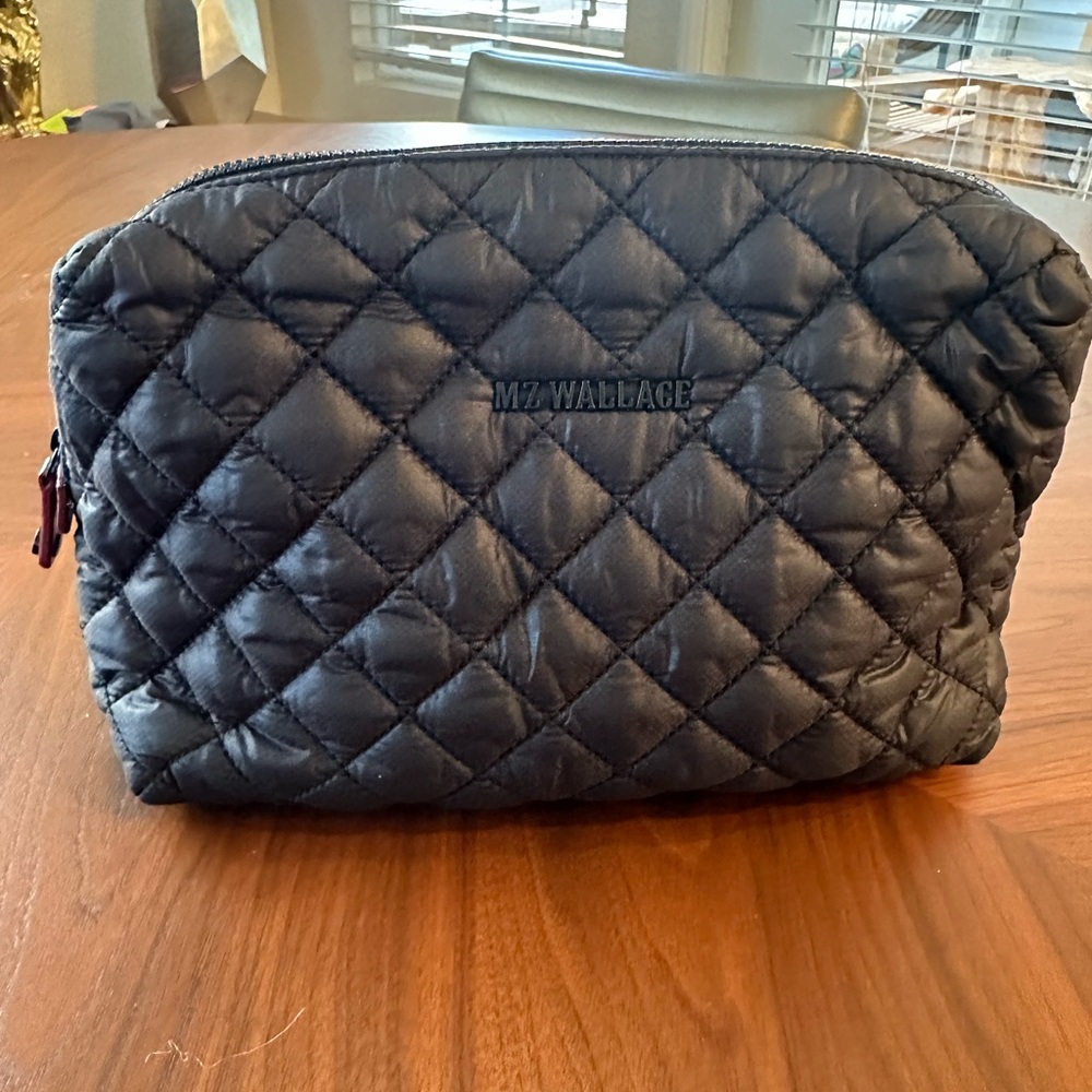 MZ Wallace Black Quilted Cosmetic Case